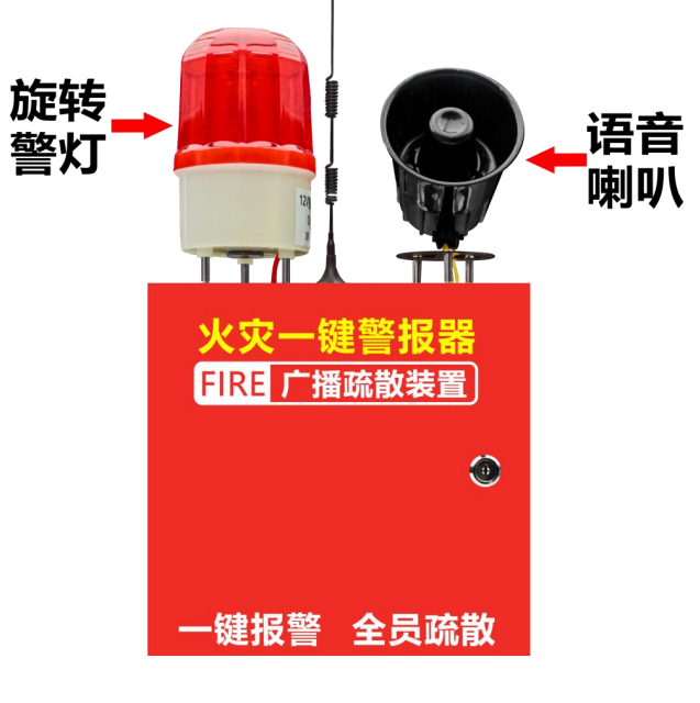 _火災(zāi)一鍵報(bào)警廣播終端